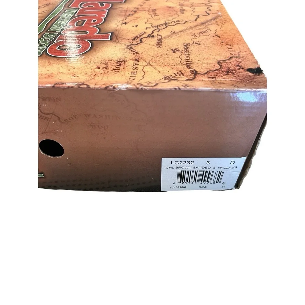 Laredo Girls Kids Western Boot Brown‎ Womens Size 3 D New